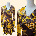 1960s PBJ Flower Power Ruffled Nylon Mini Dress ~ Extra Small