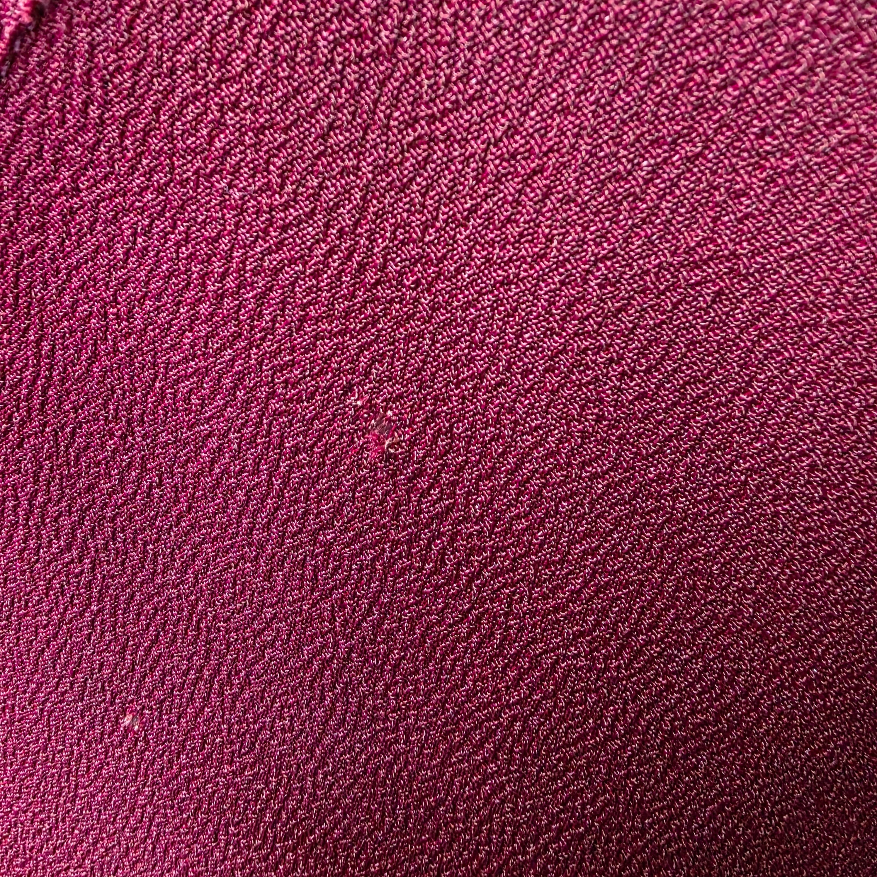 1940s Burgundy Rayon and Burnout Velvet Maxi Dress Gown with Kimono Sleeves ~ Extra Small
