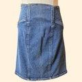 1990s Jordache Body Con Jean Skirt ~ Small ~ Denim