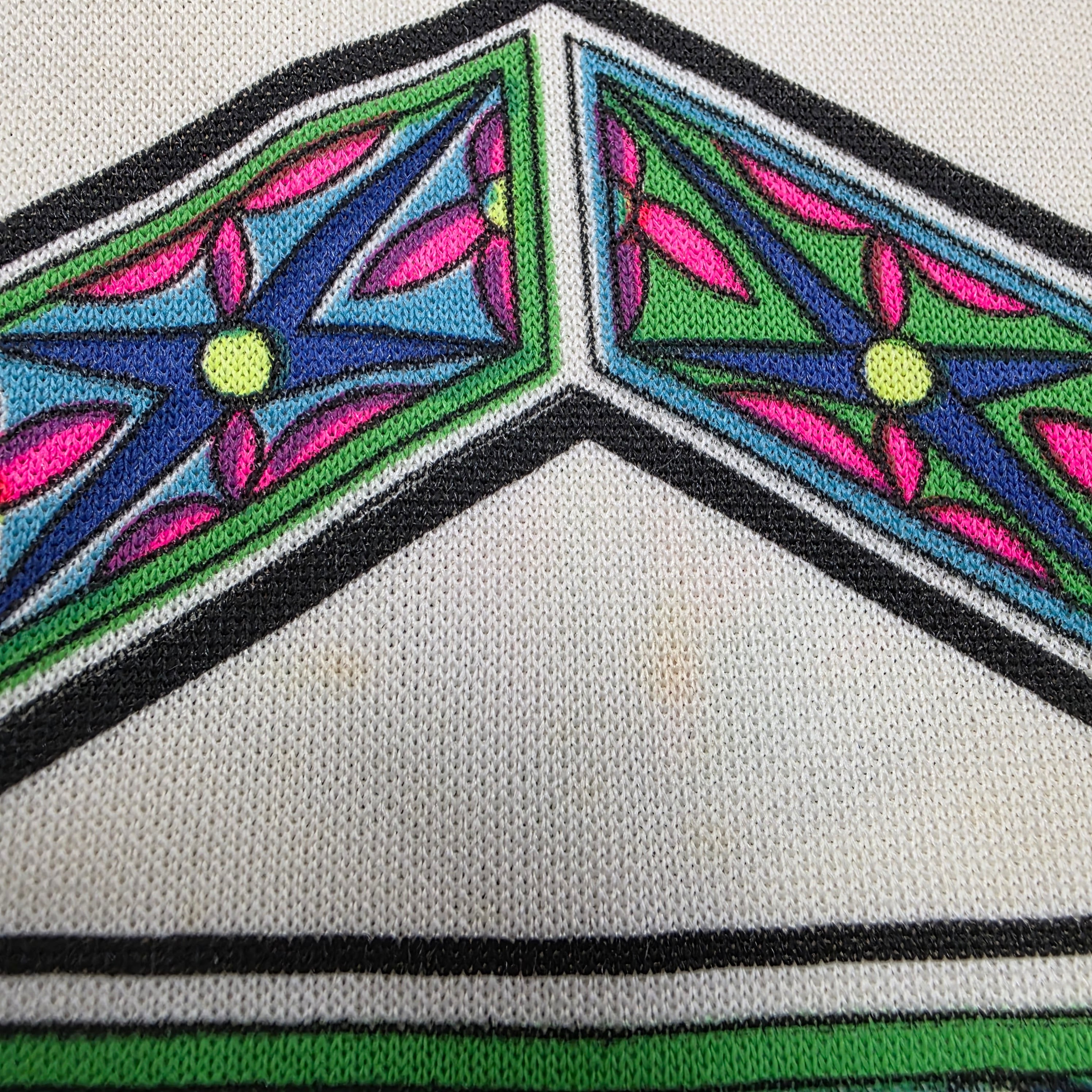 1960s Mr. Dino Psychedelic Shift Dress ~ Medium ~ Black Teal Pink Green Blue Dayglo