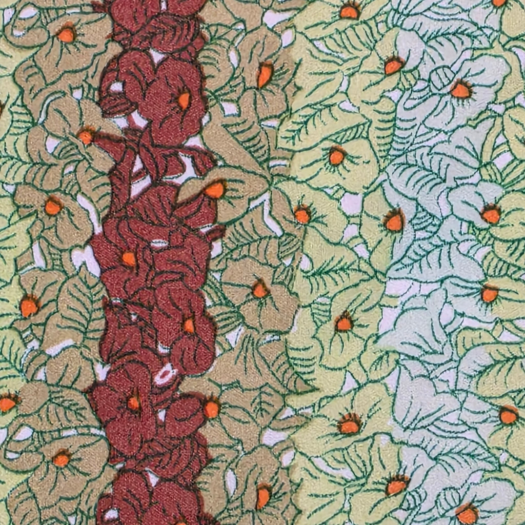 1970s Floral Print Polyester Tank Top ~ Large