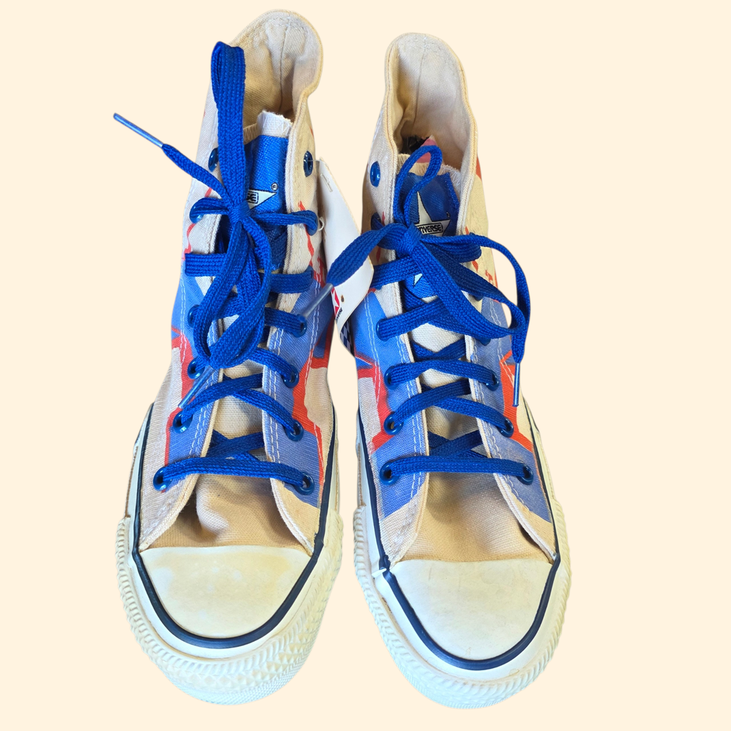 1980s Deadstock Converse Convertibles High Top Youth Sneakers ~ Youth 3 Women's 5