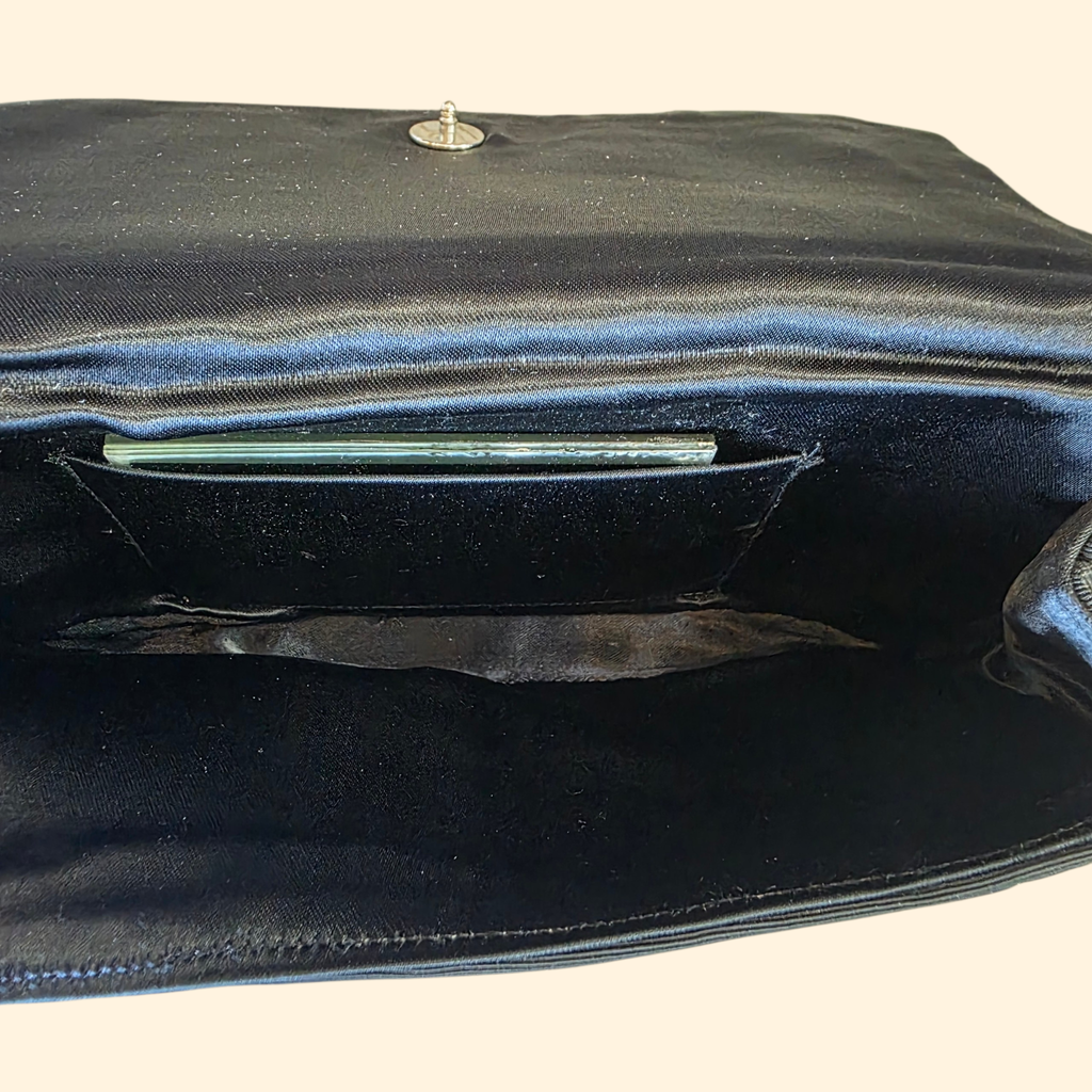 1950s Iridescent Sequin Clutch Makeup Bag