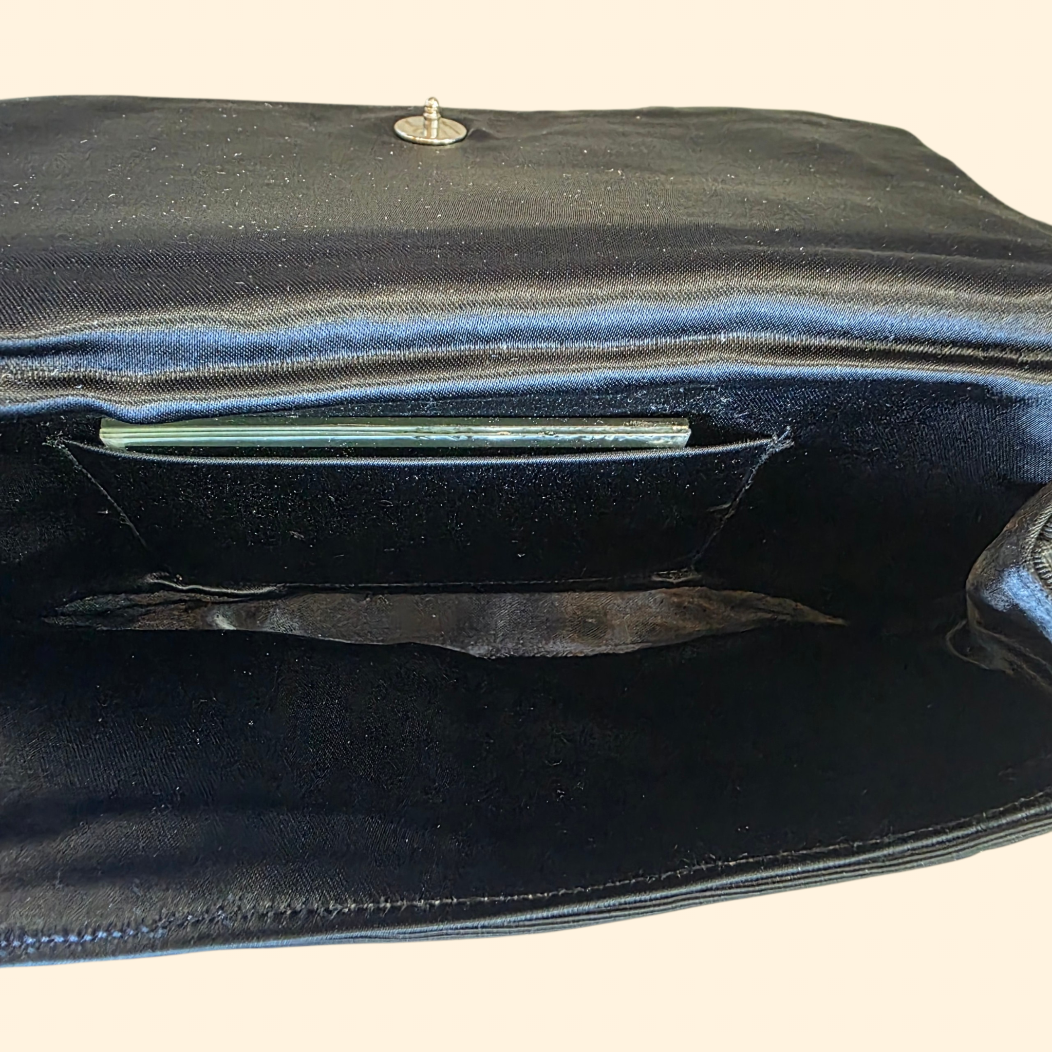 1950s Iridescent Sequin Clutch Makeup Bag