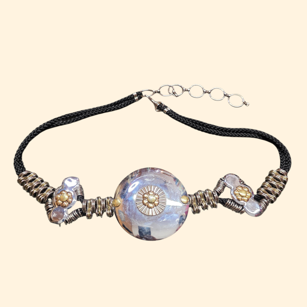 1980s Silvertone Medallion Statement Belt ~ Boho