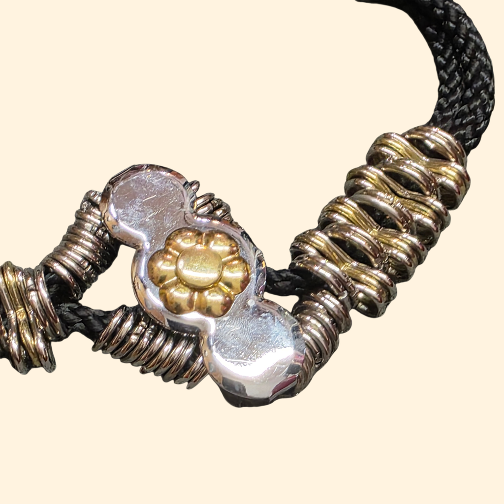 1980s Silvertone Medallion Statement Belt ~ Boho