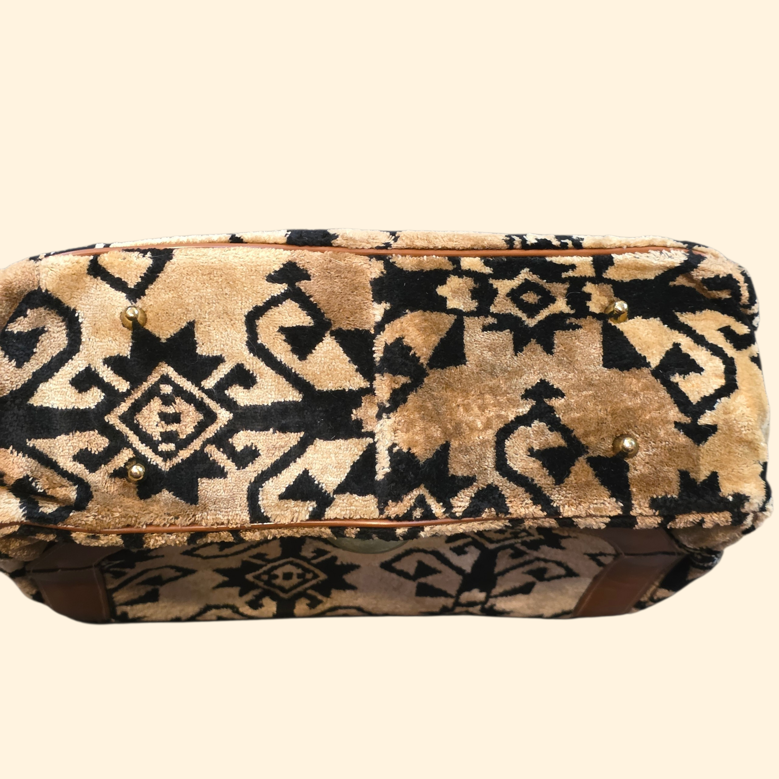 1970s Carpet Bag ~ Boho Shoulder Bag Tapestry Purse