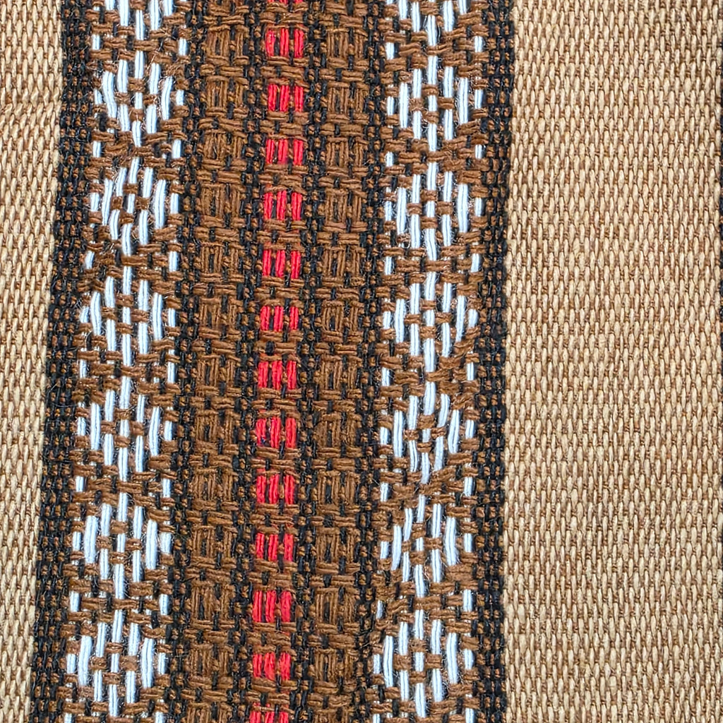 1960s Deadstock Brown Stripe Gauchos ~ Small ~ Boho Culottes Capri High Rise