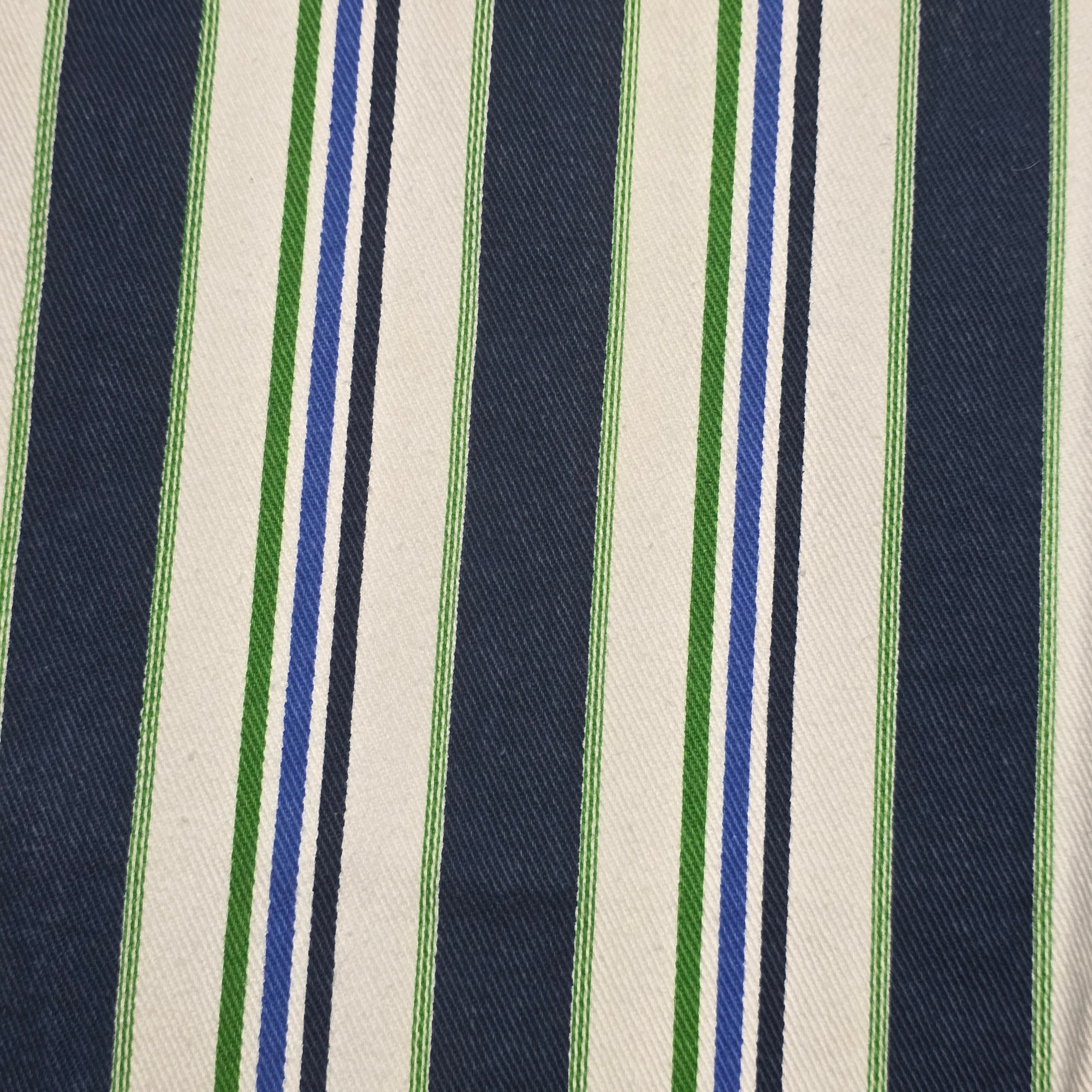 1990s Striped Taper Leg High Rise Jeans ~ Medium ~ Blue Green White
