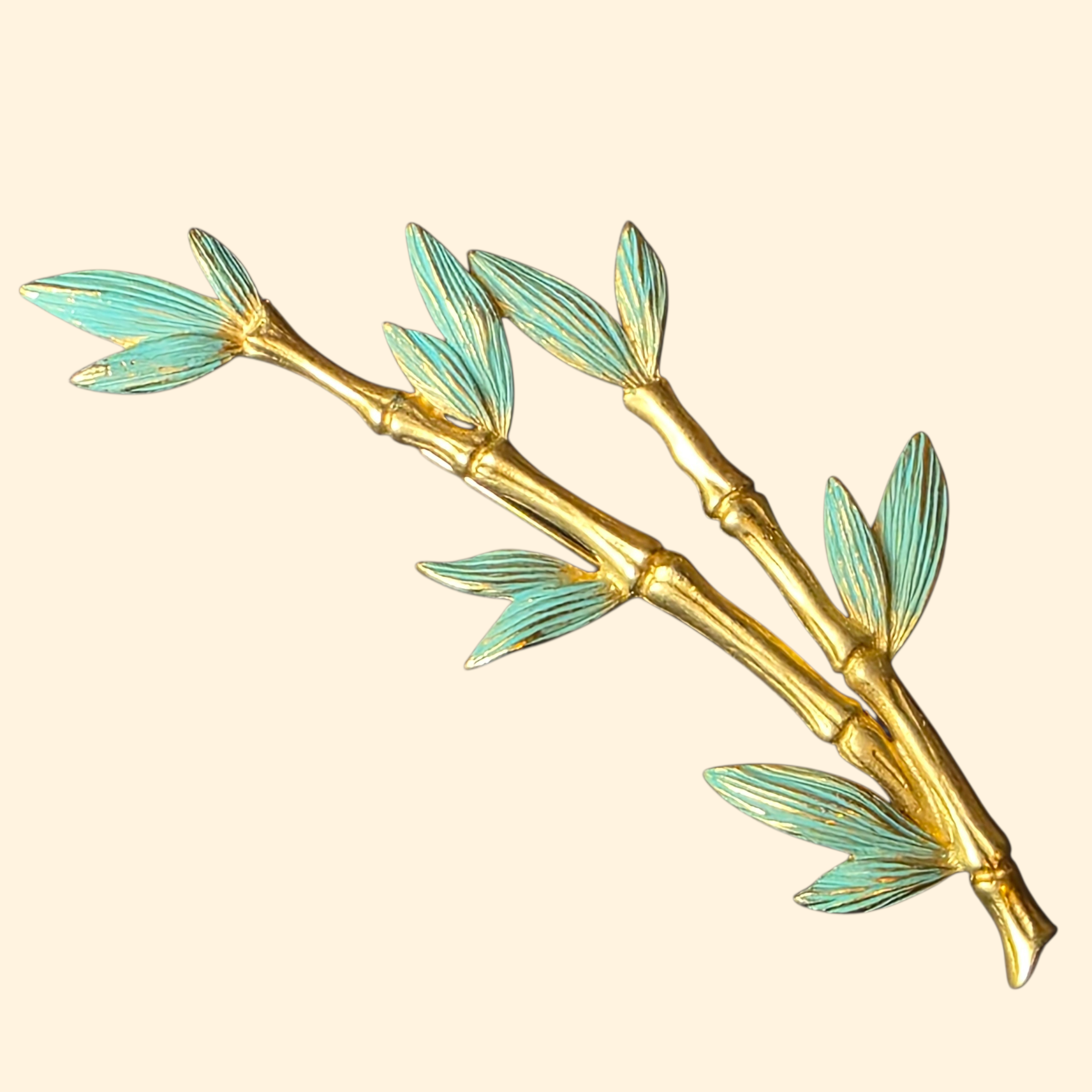 1980s Givenchy Bamboo Brooch