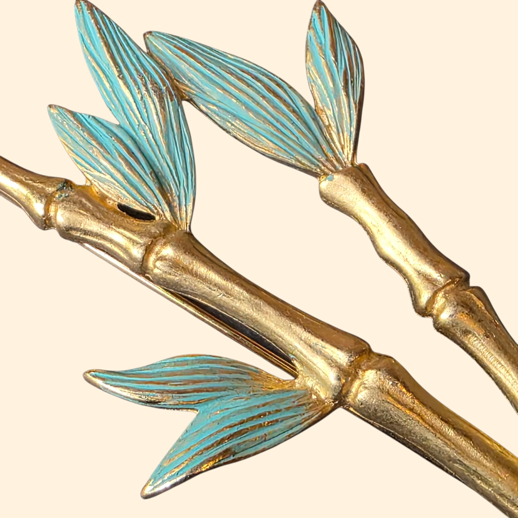 1980s Givenchy Bamboo Brooch