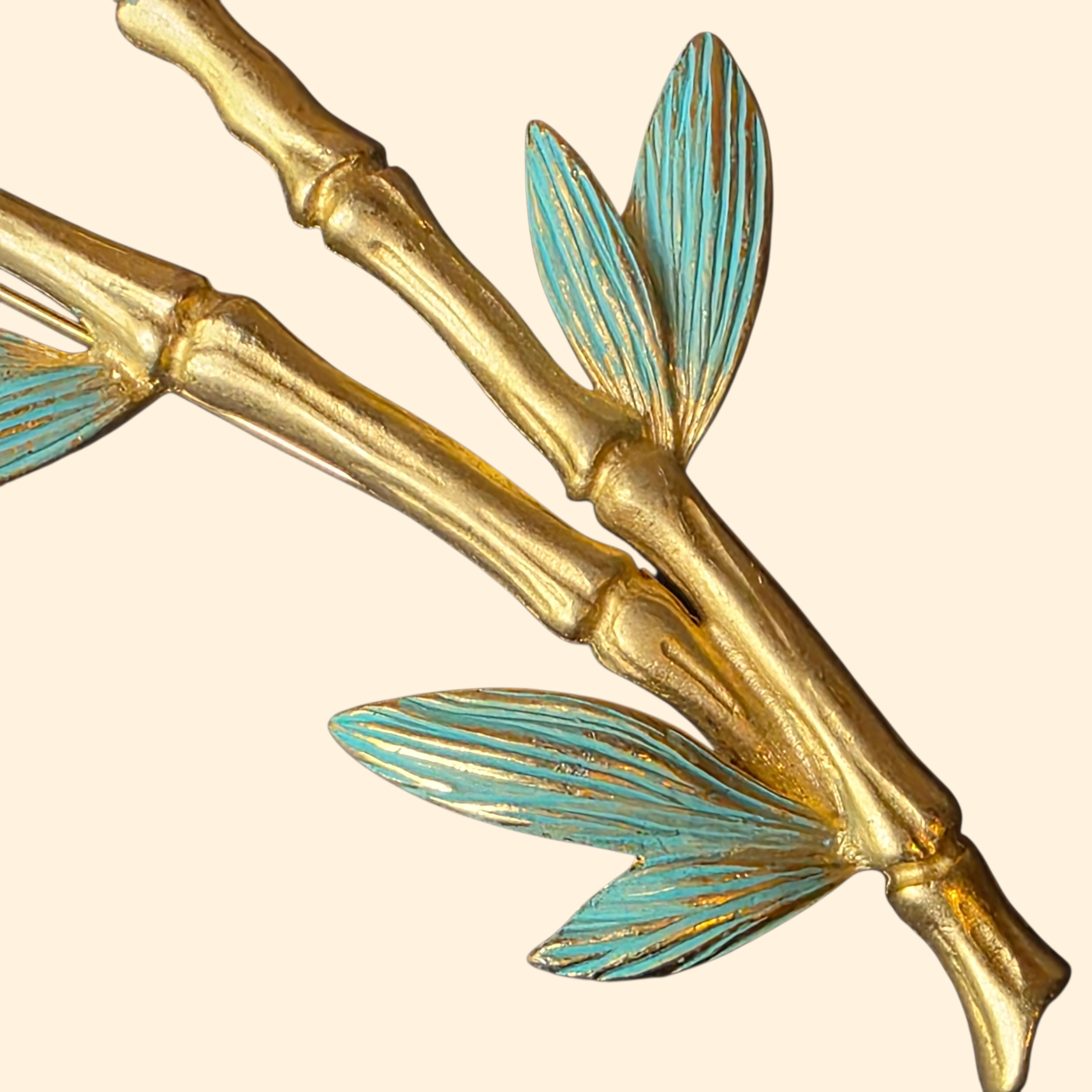 1980s Givenchy Bamboo Brooch