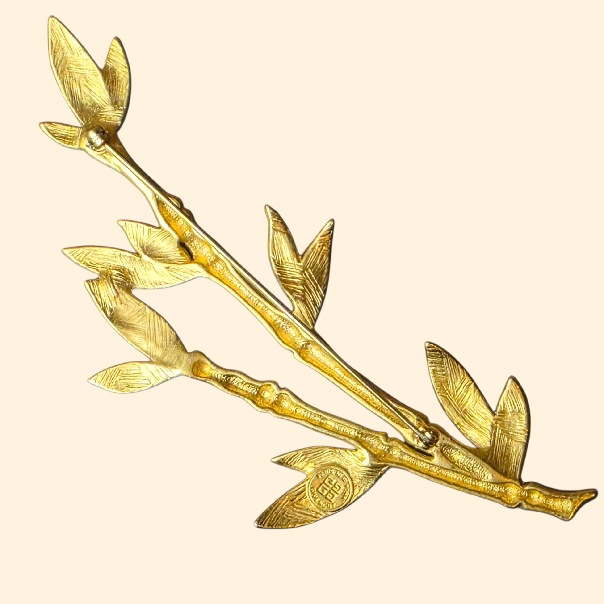 1980s Givenchy Bamboo Brooch