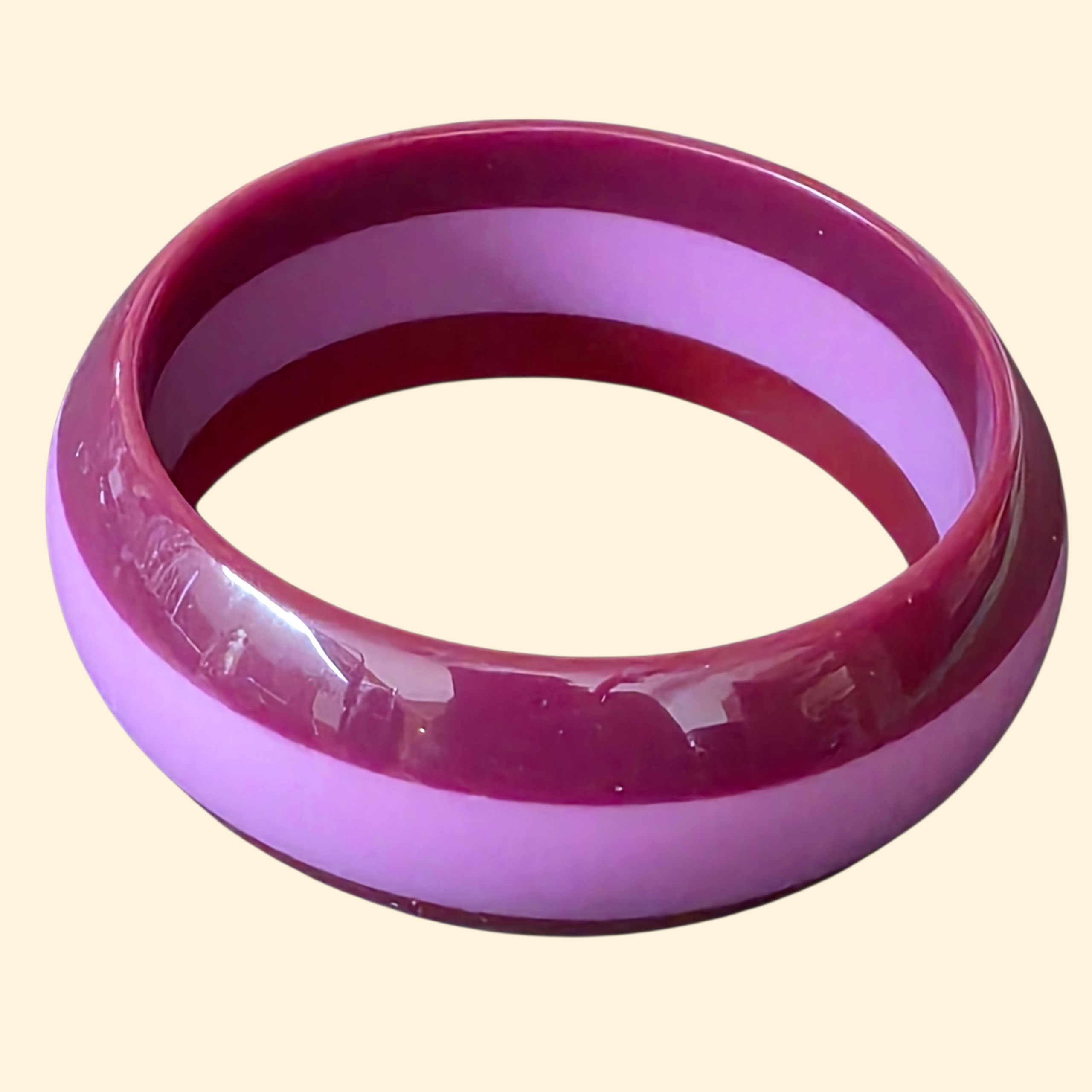 1990s Chunky Resin Bangle Set ~ Colorblock