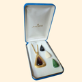 1960s Trifari Interchangeable Teardrop Necklace in Original Box