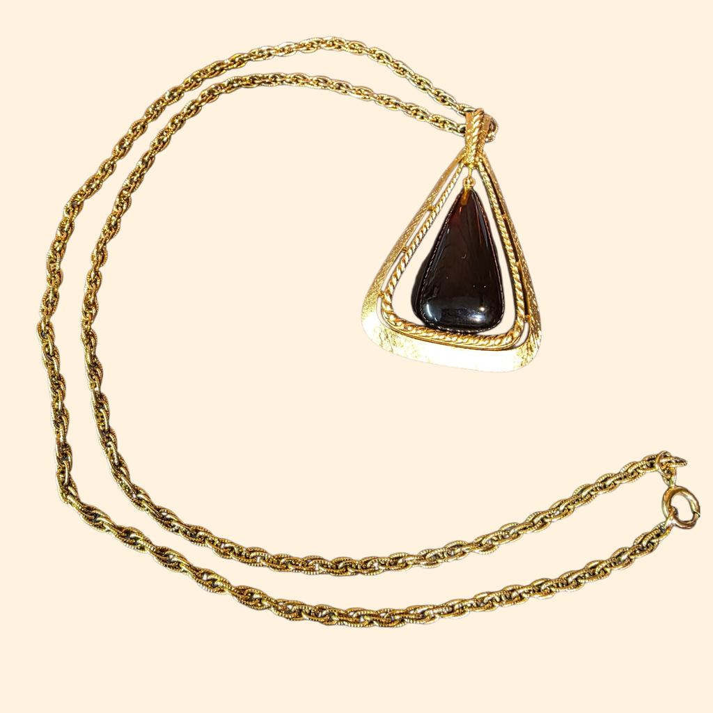 1960s Trifari Interchangeable Teardrop Necklace in Original Box