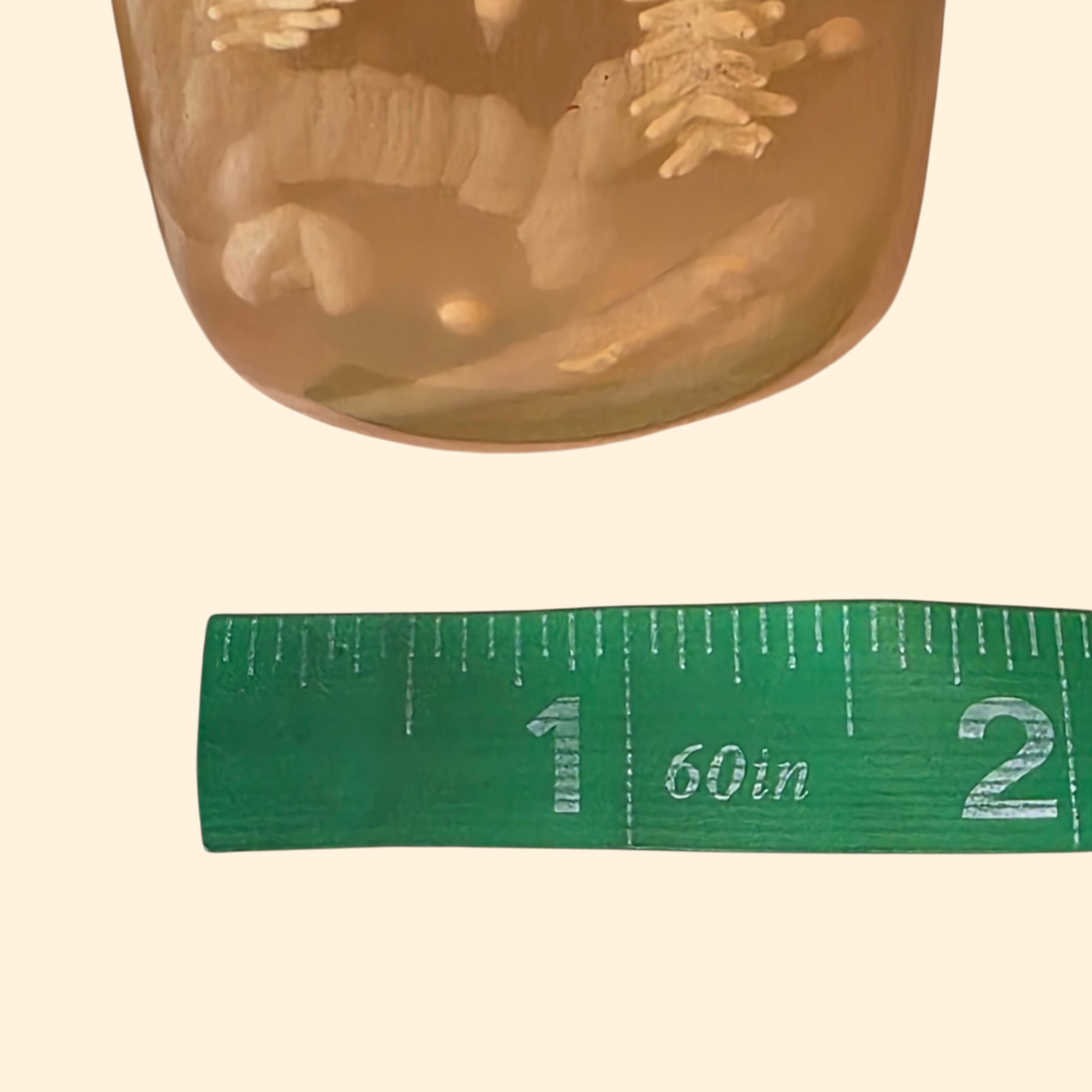 1960s Ocean Theme Reverse Carved Chunky Lucite Bangle