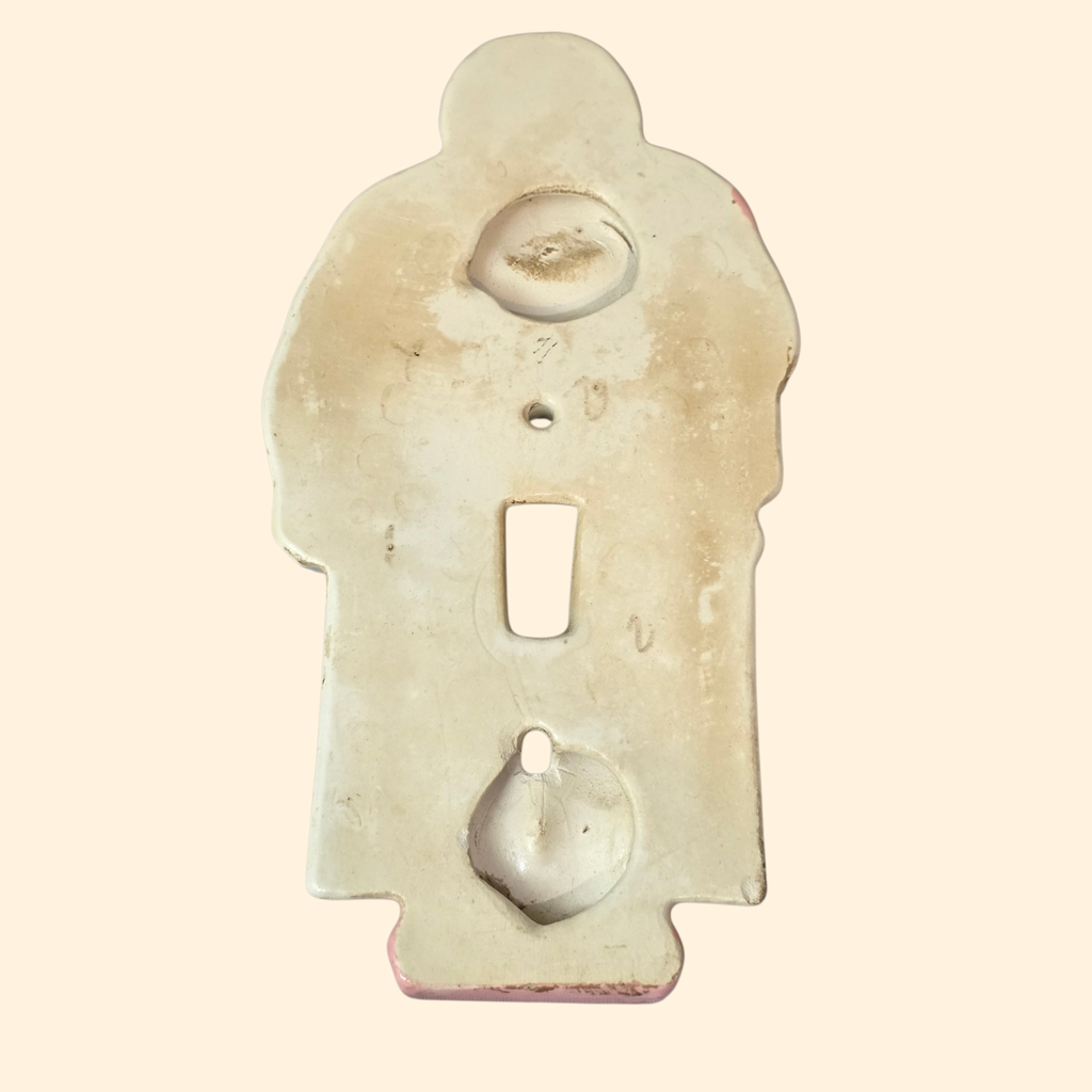 Ceramic Bather Light Switch Plate ~ Novelty Humor Risque Gag Gift