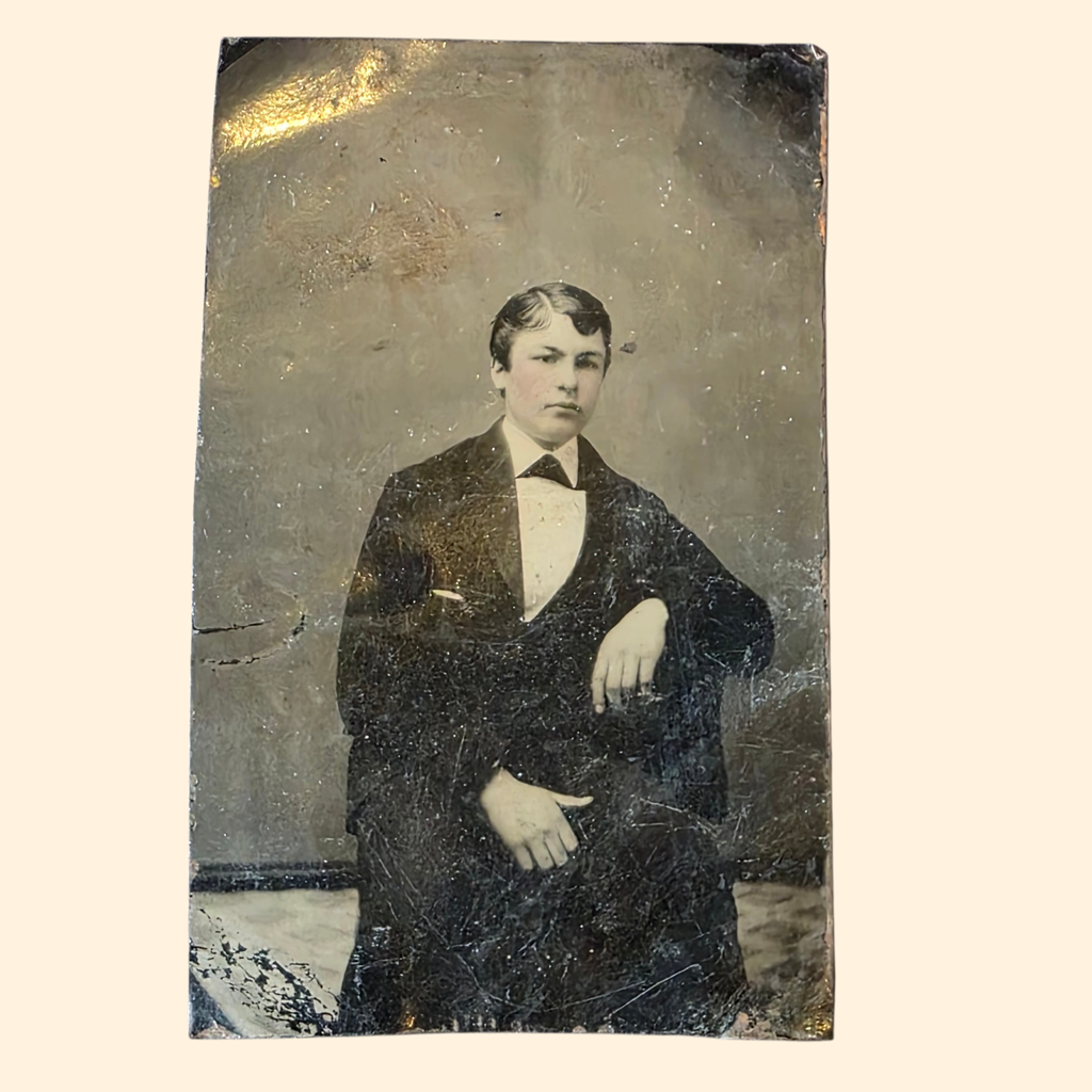 Pair of Tin Type Photos ~ Crafting Upcycle