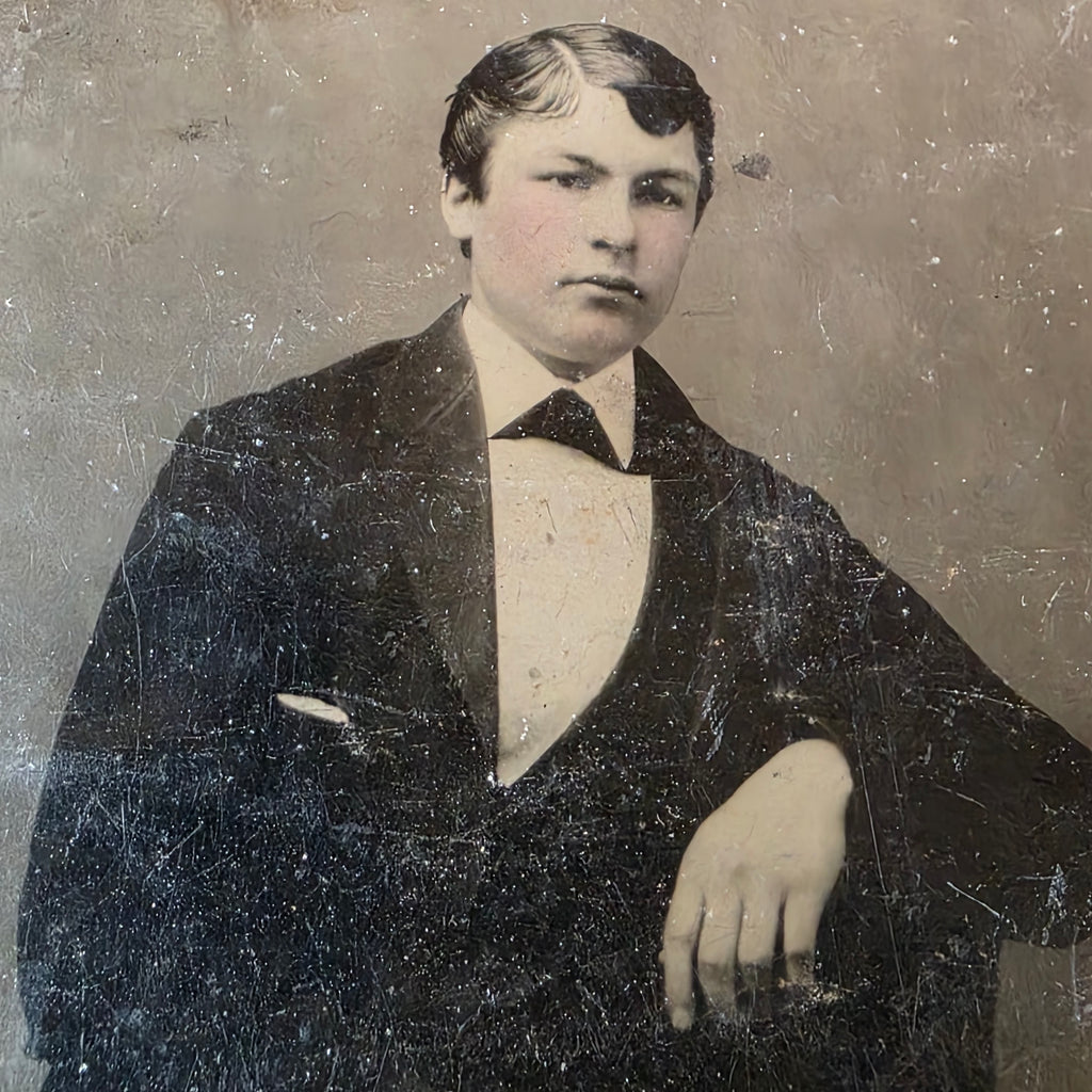 Pair of Tin Type Photos ~ Crafting Upcycle