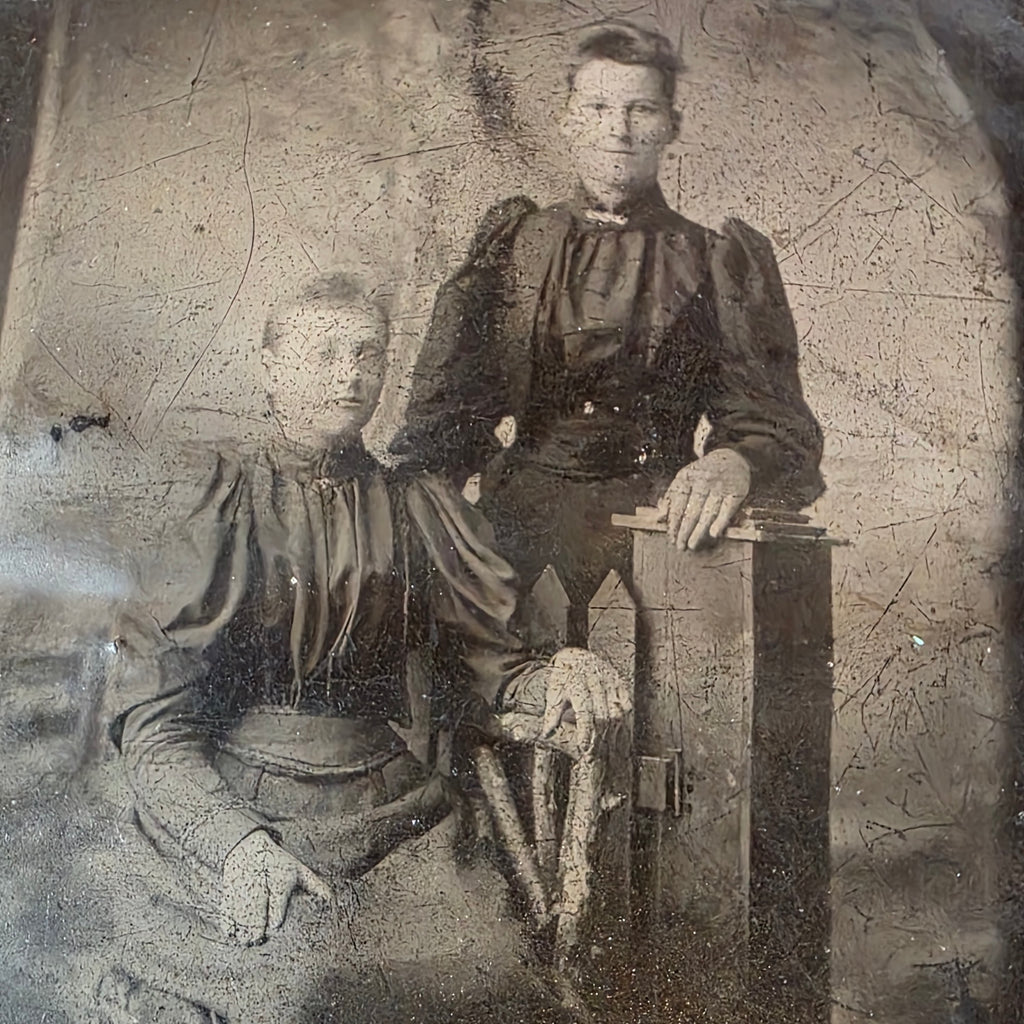 Pair of Tin Type Photos ~ Crafting Upcycle