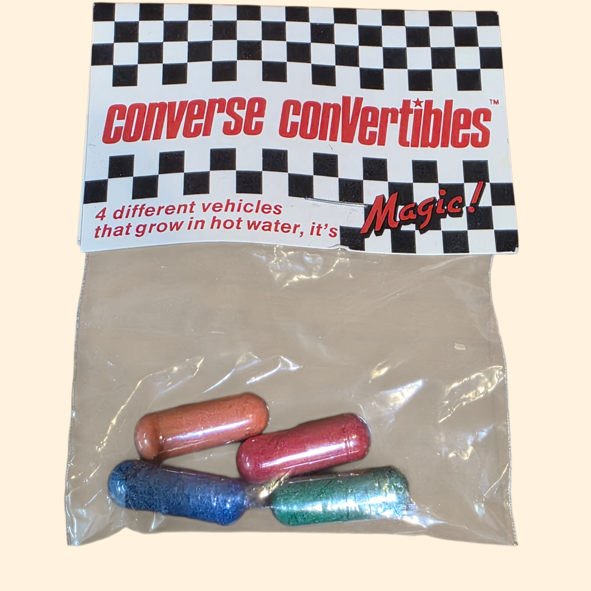 1980s Deadstock Converse Convertibles Low Top Sneakers ~ Youth 1 1/2 ~ Pink Racecar