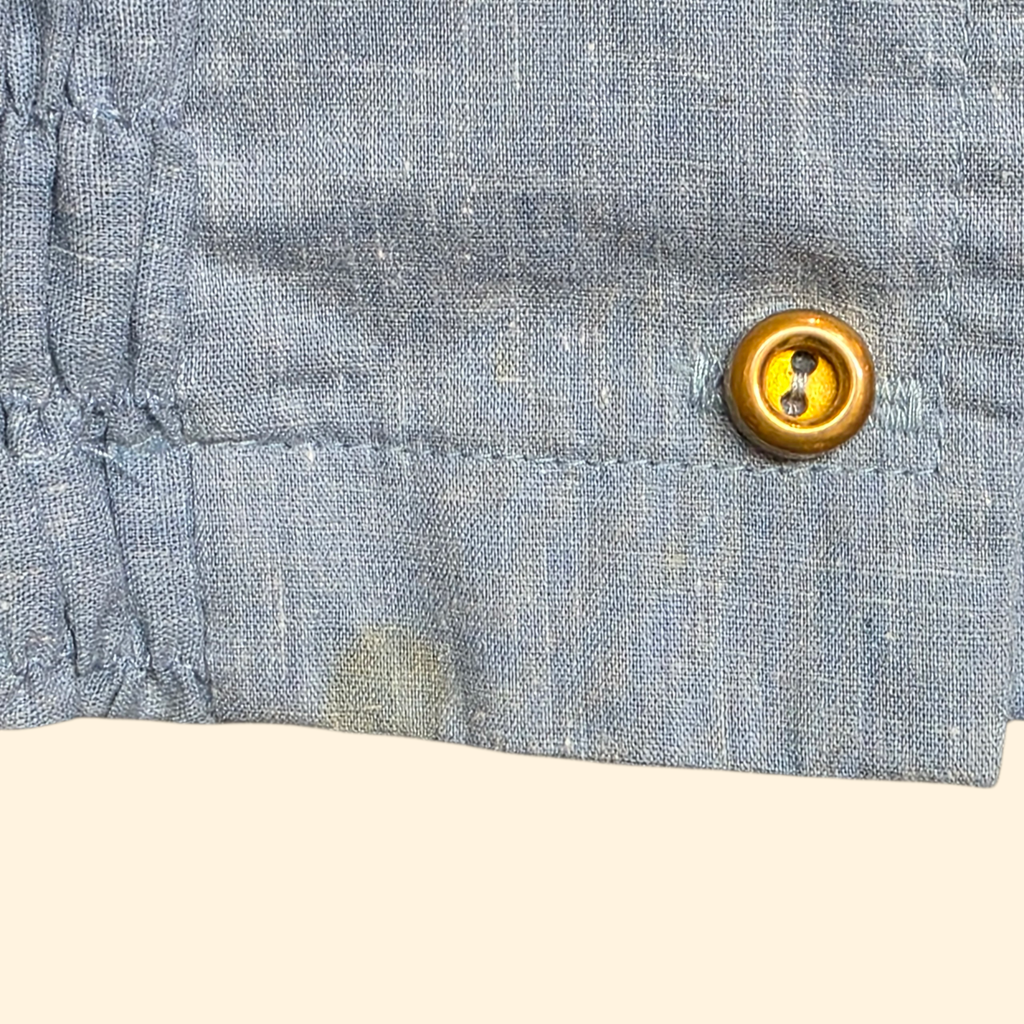 1970s 2 Piece Chambray Tube Top and Bolero Set ~ Girl's 7