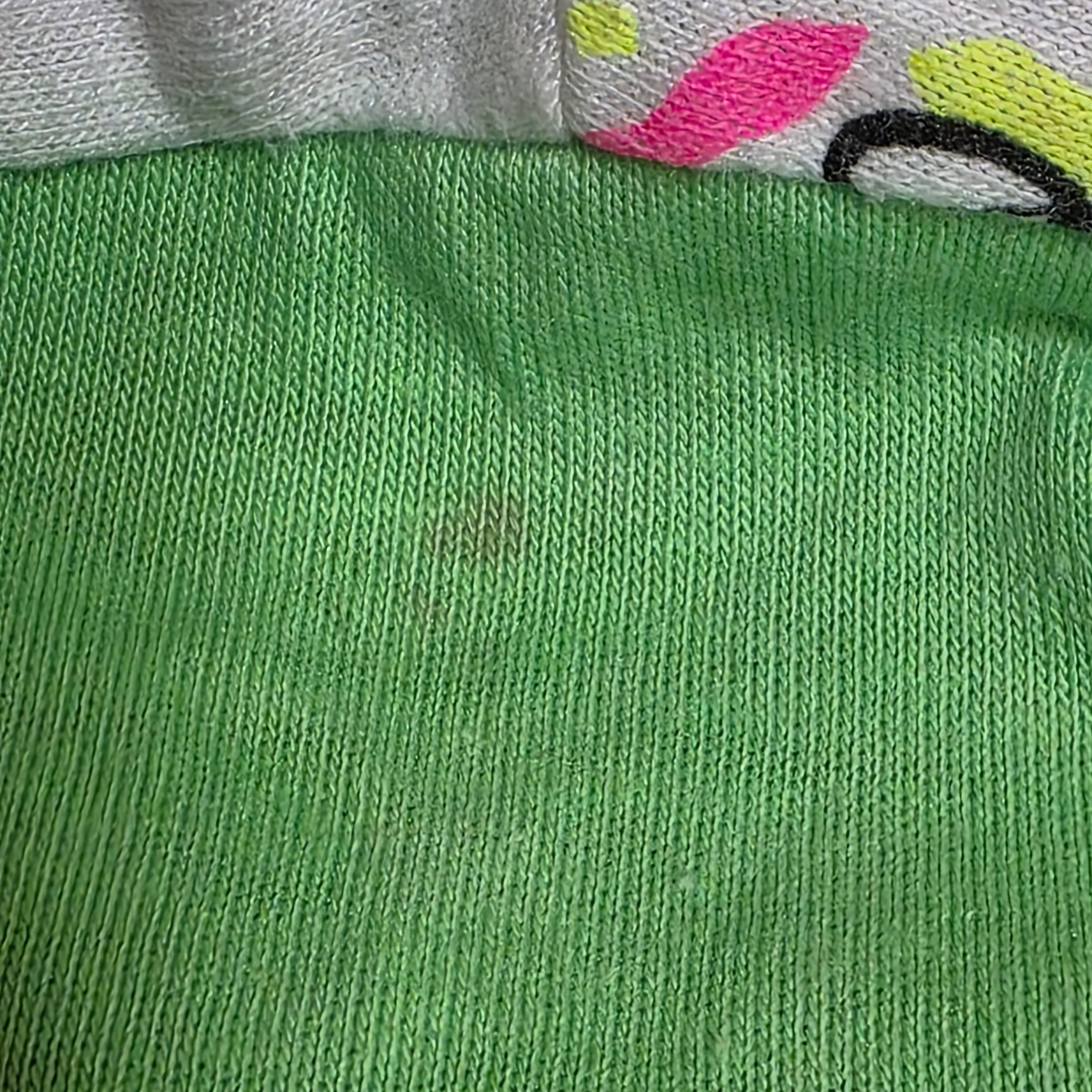 1980s Frog and Flies Paint Splatter Shorts and T Shirt Set ~ 3T ~ Neon Novelty