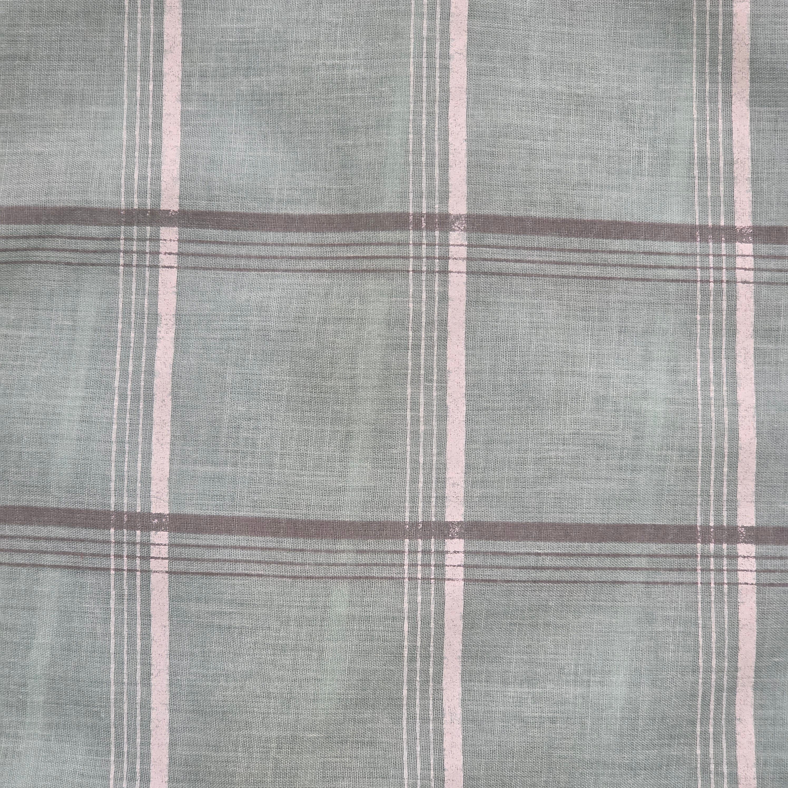 1970s Baby Blue Plaid Sundress ~ Large Extra Large ~ Midi Dress