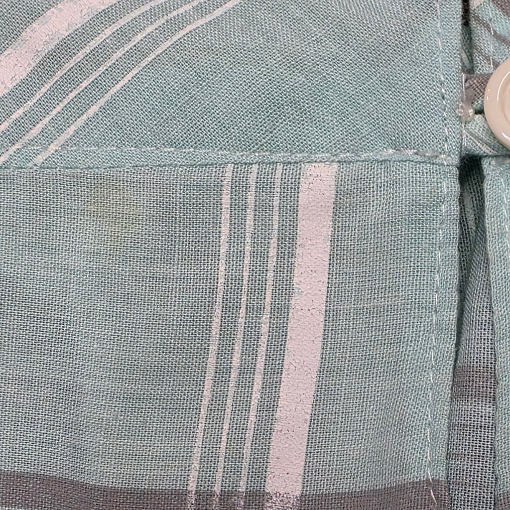 1970s Baby Blue Plaid Sundress ~ Large Extra Large ~ Midi Dress