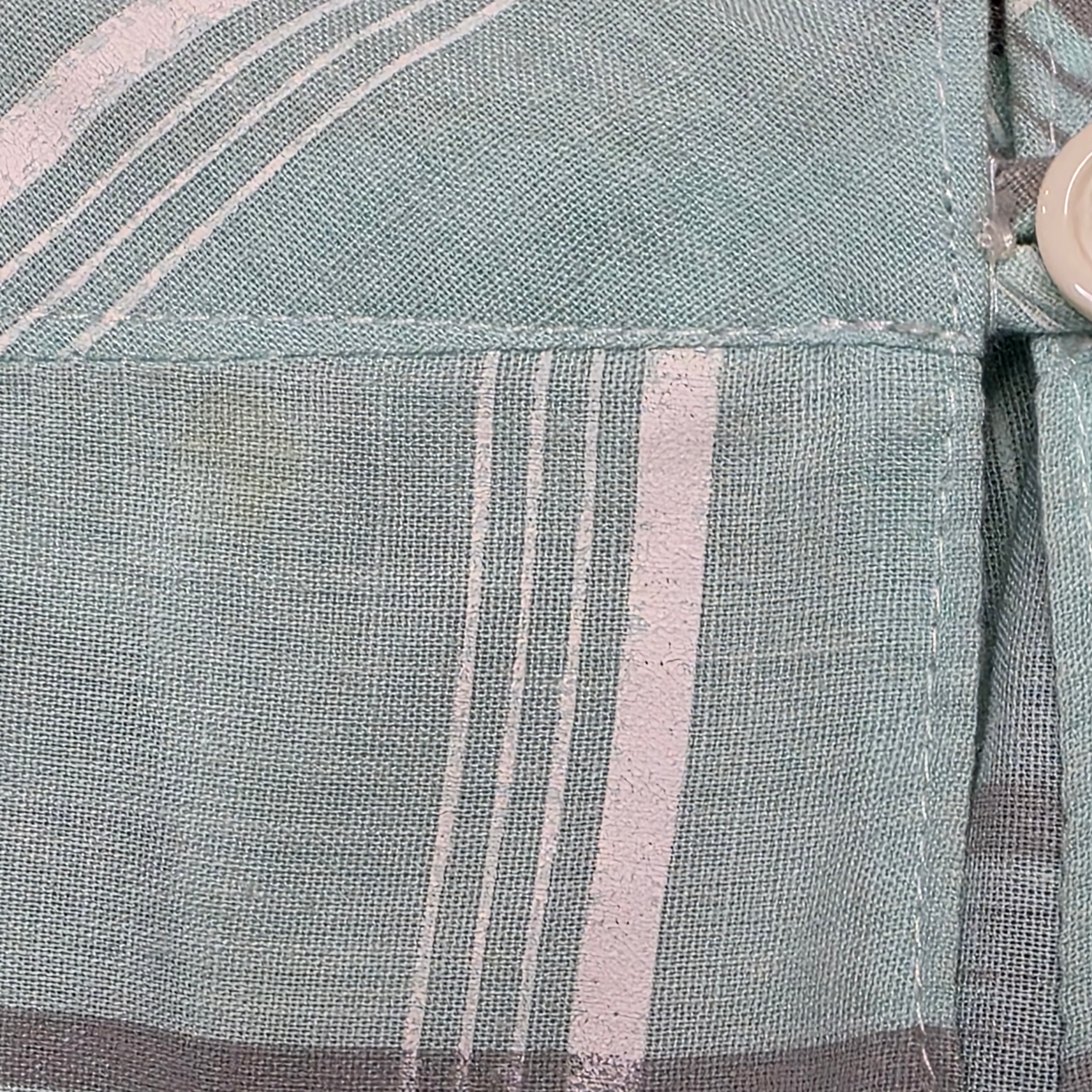 1970s Baby Blue Plaid Sundress ~ Large Extra Large ~ Midi Dress