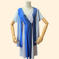 1960s Shadowline Blue Nightgown and Bed Jacket Set ~ Medium