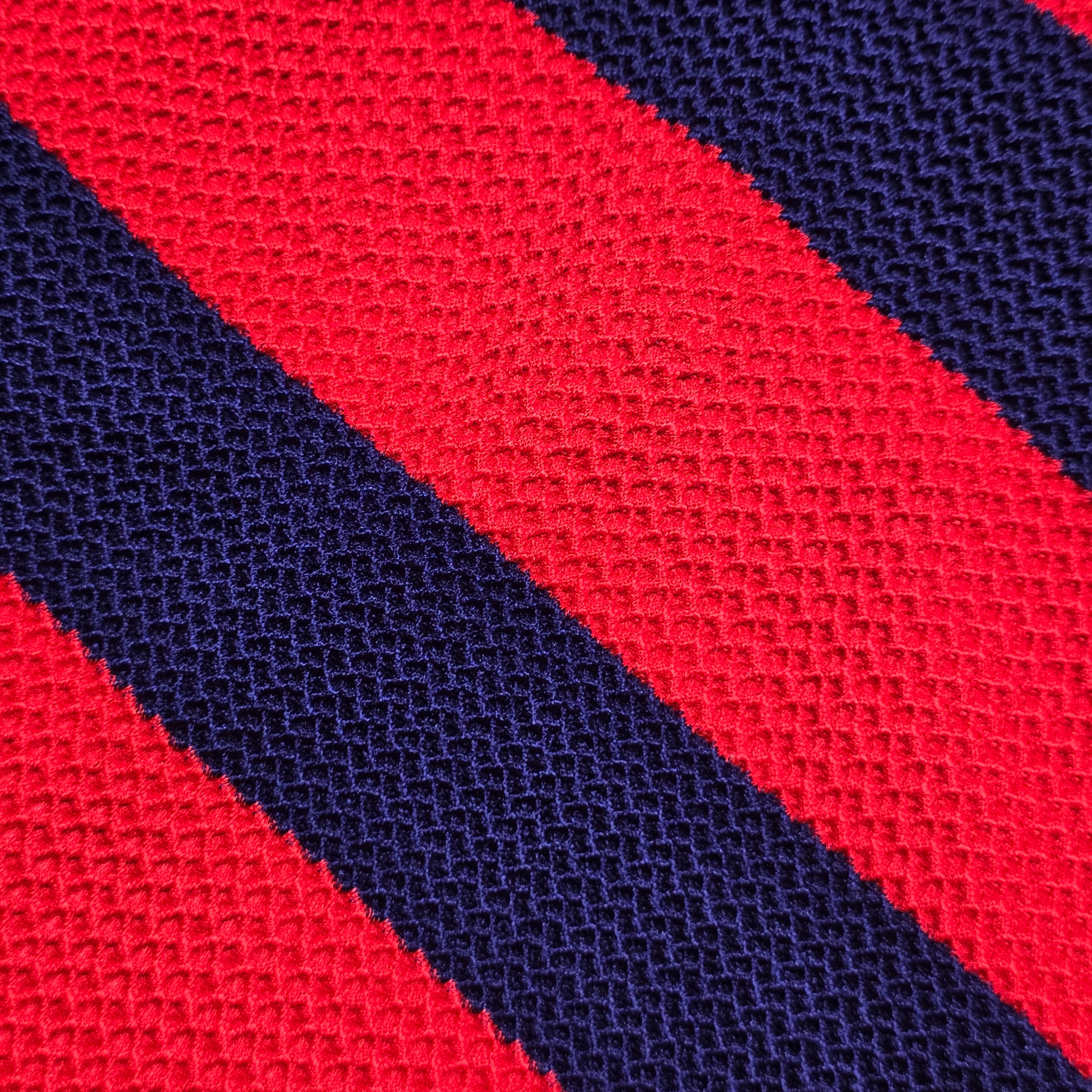 1980s Land's End Diagonal Striped One Piece Swimsuit ~ Medium ~ Red Navy Bathing Suit
