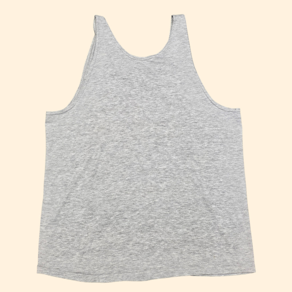 1990s Don't Worry Be Happy Tank Top ~ Medium ~ Single Stitch Muscle Tank