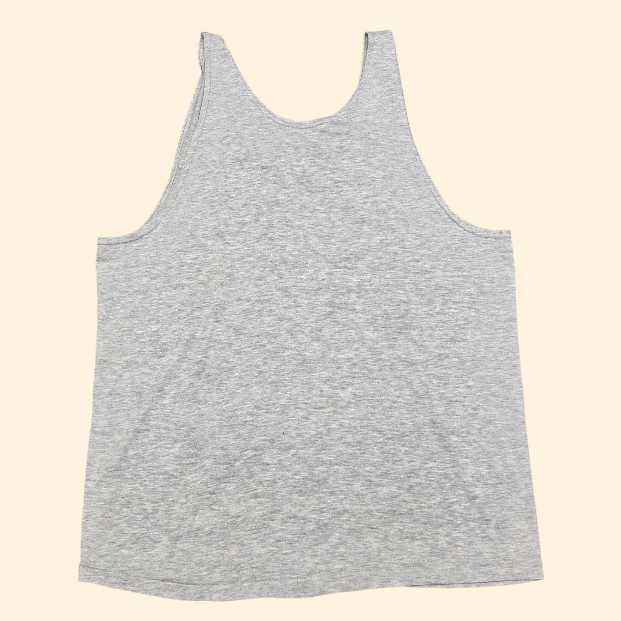 1990s Don't Worry Be Happy Tank Top ~ Medium ~ Single Stitch Muscle Tank