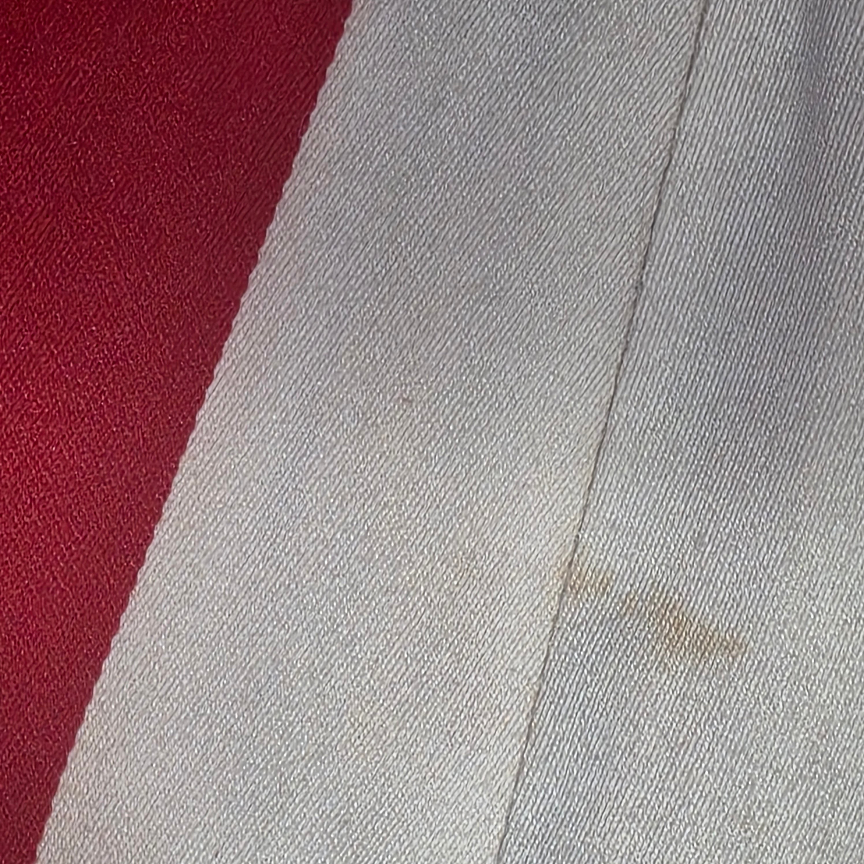 1960s Red White and Blue Striped Straight Leg Slacks ~ 33 x 32
