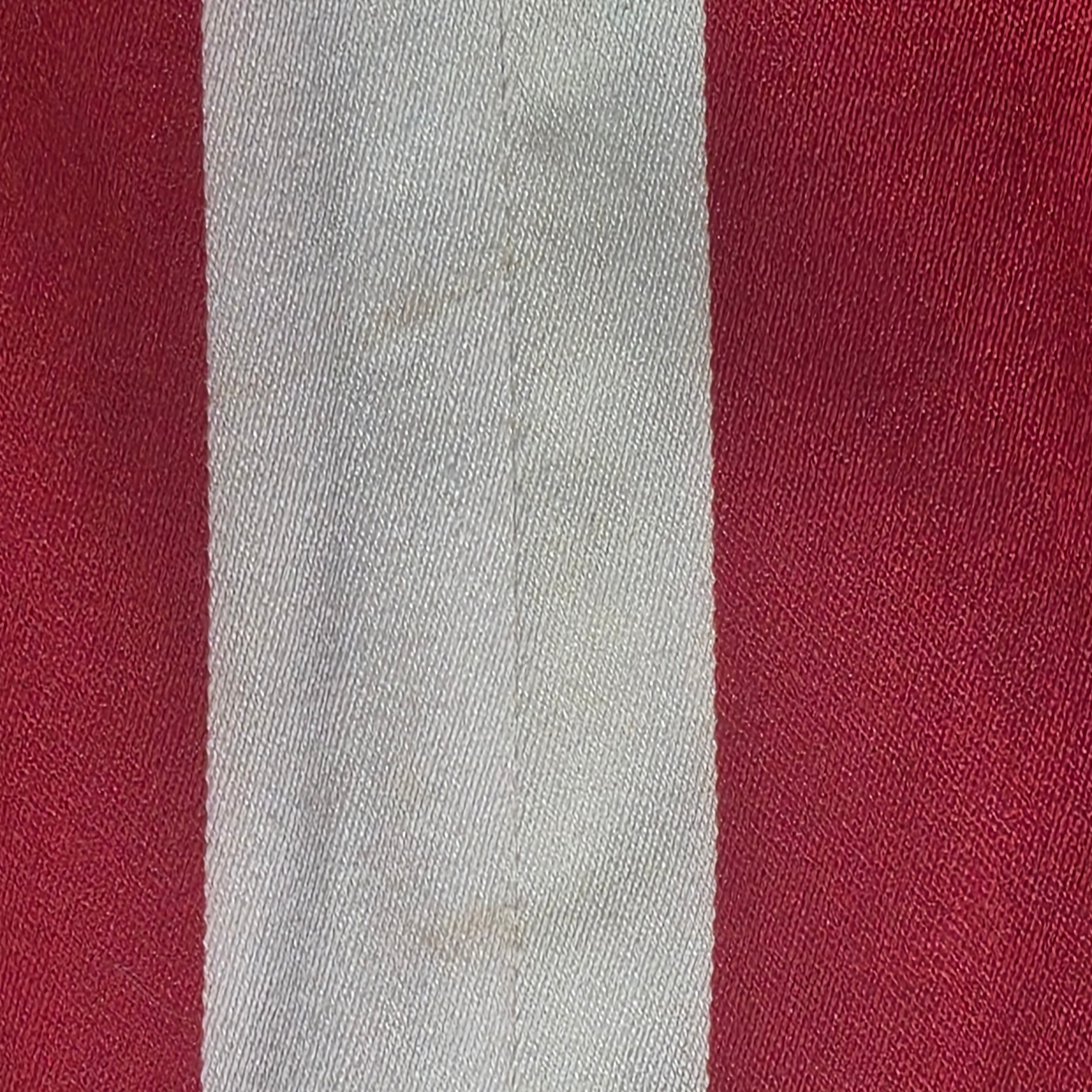 1960s Red White and Blue Striped Straight Leg Slacks ~ 33 x 32