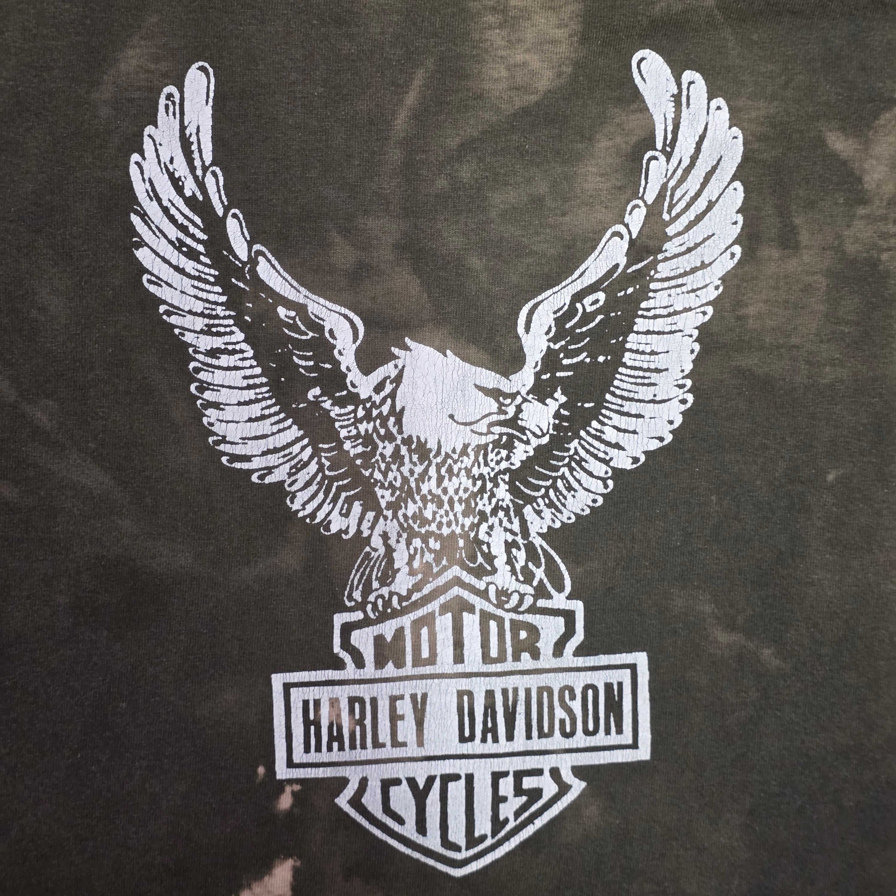 1990s Harley Davidson Faded Tank Top ~ Large ~ Thrashed Motorcycle Biker Single Stitch Muscle Tank