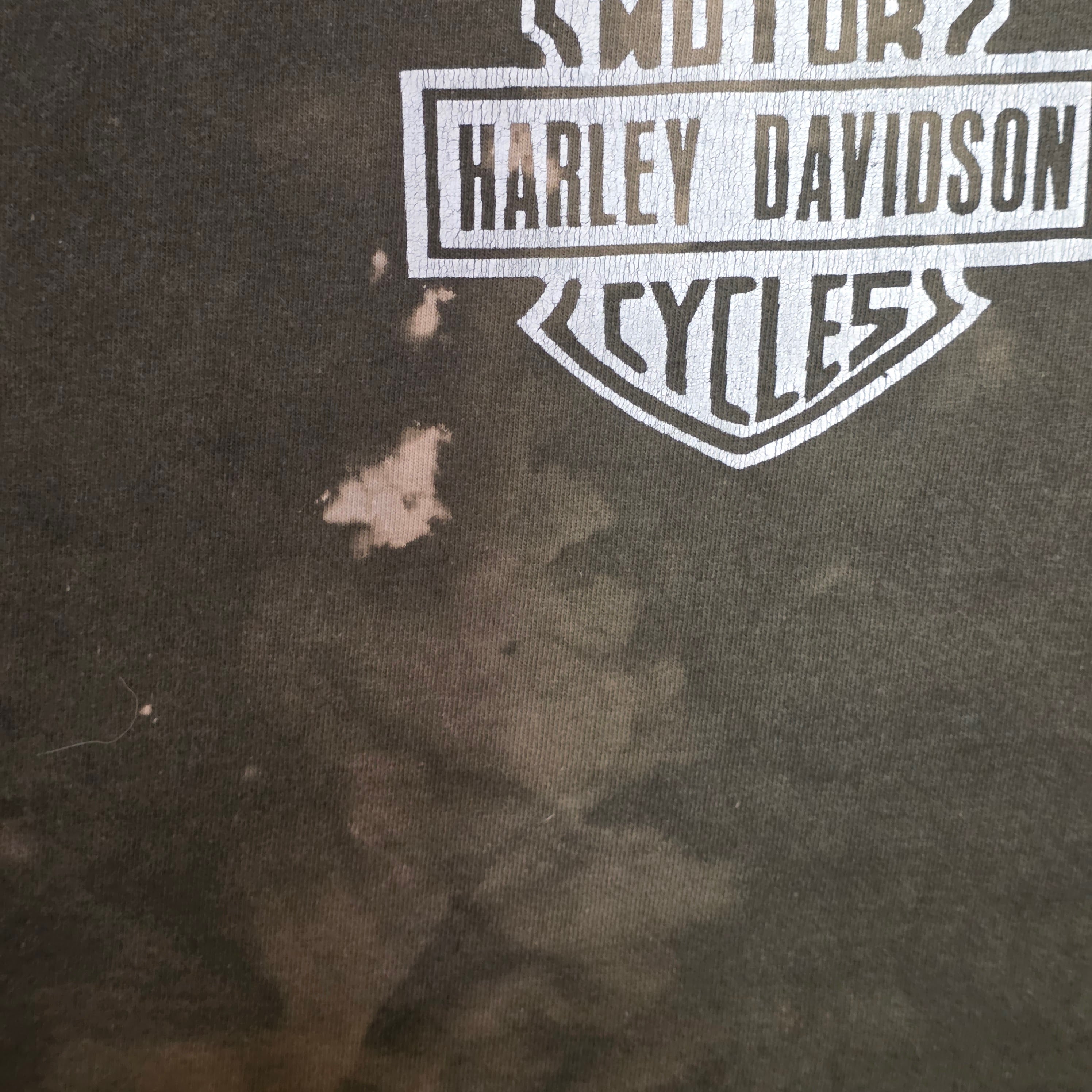 1990s Harley Davidson Faded Tank Top ~ Large ~ Thrashed Motorcycle Biker Single Stitch Muscle Tank