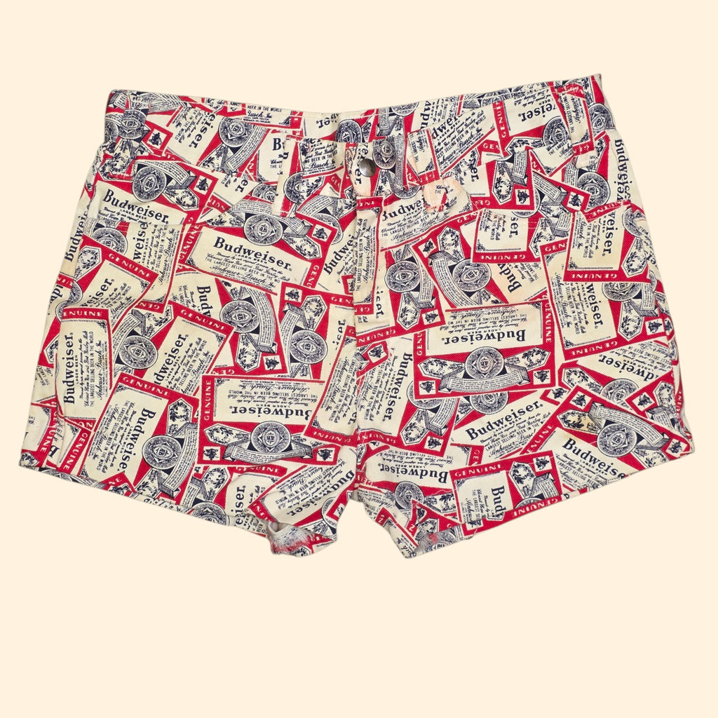 1970s Budweiser Beer Shorts ~ 34 ~ Unisex