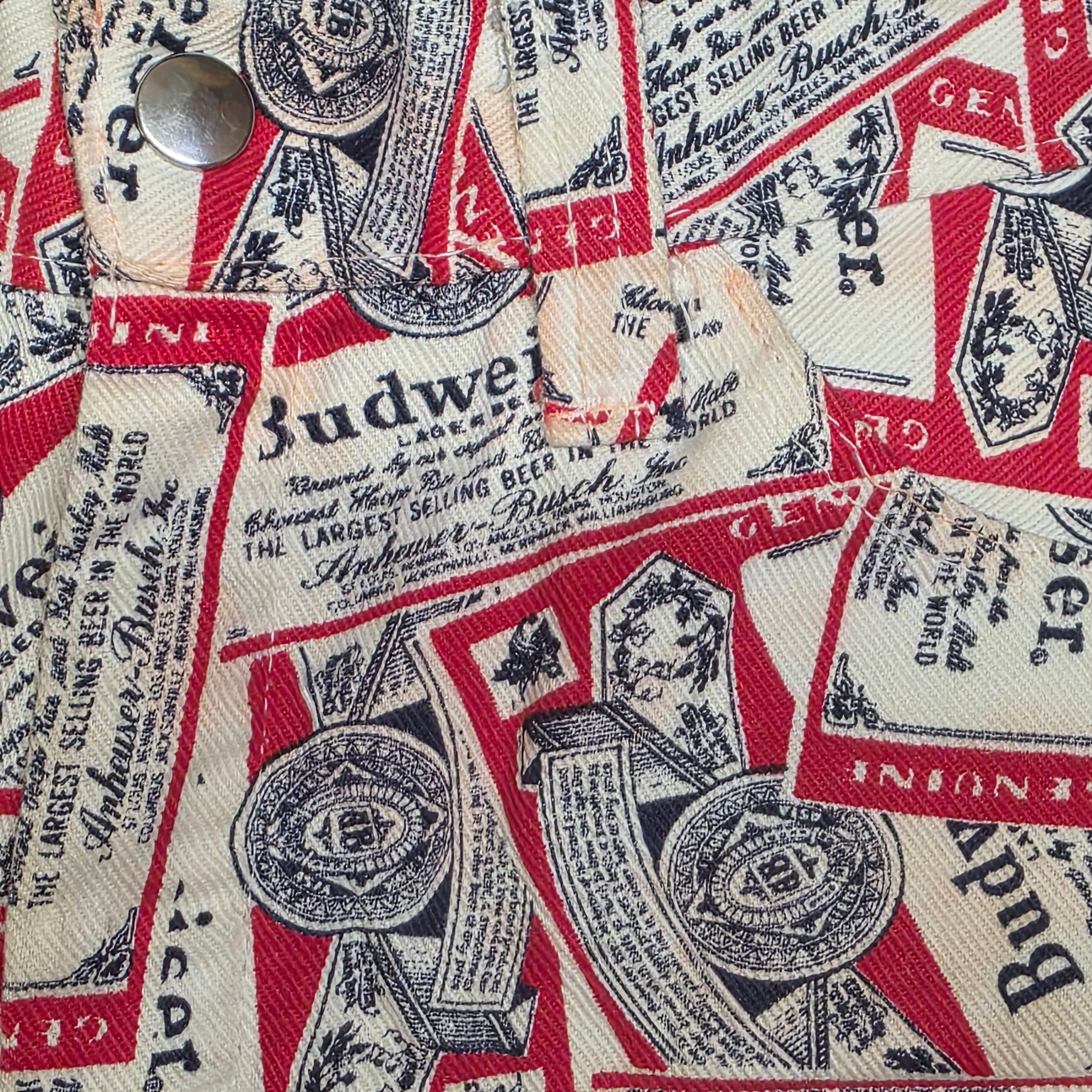 1970s Budweiser Beer Shorts ~ 34 ~ Unisex
