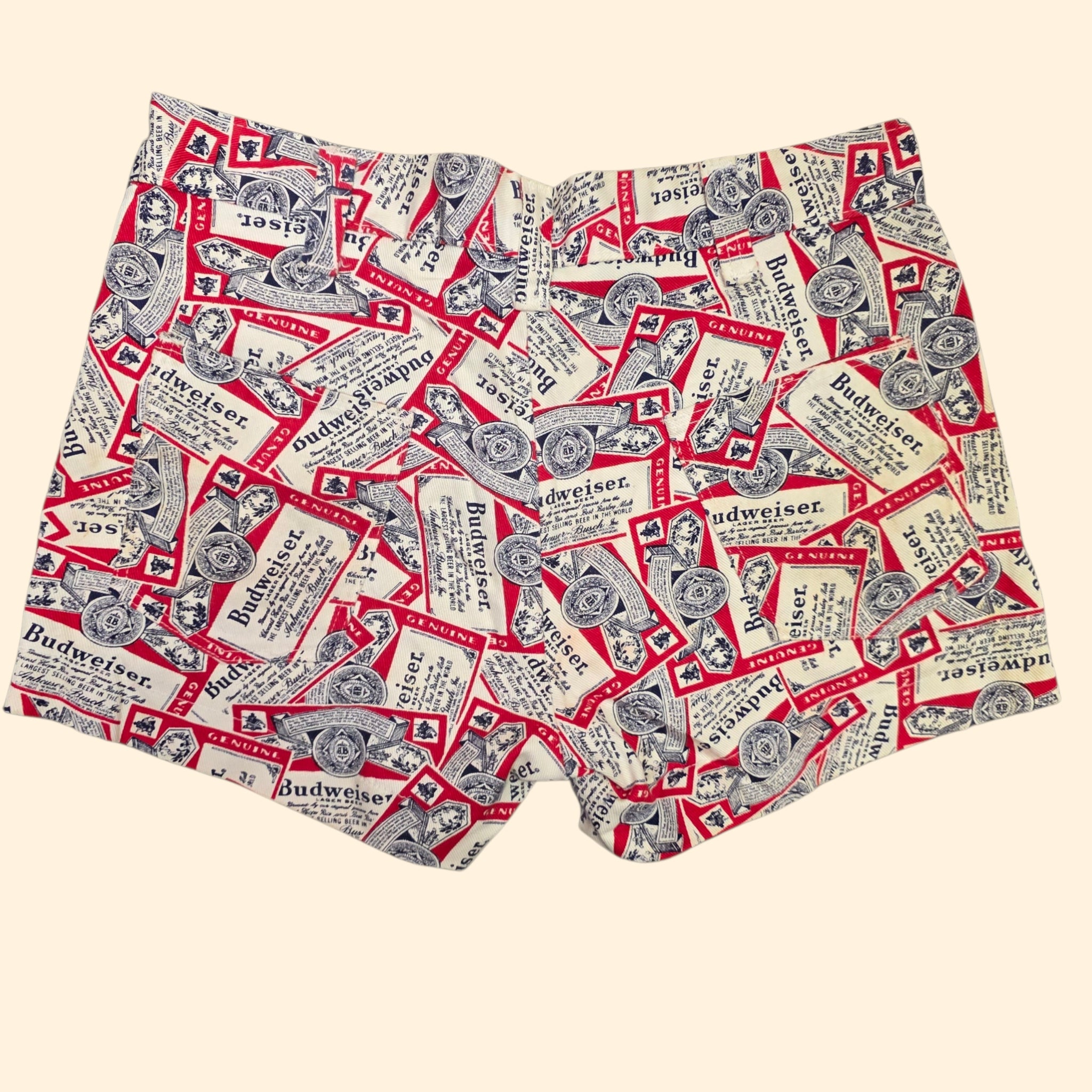 1970s Budweiser Beer Shorts ~ 34 ~ Unisex
