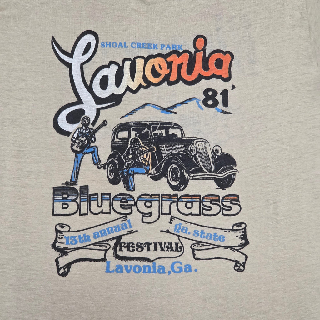 1980s Lavonia Georgia Bluegrass Festival Single Stitch Shirt ~ Small Medium ~ 1981