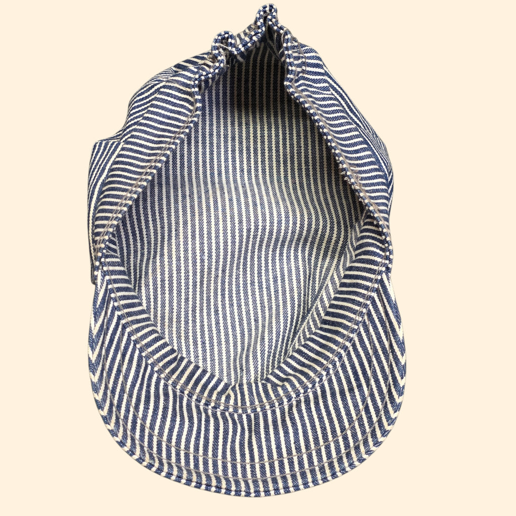 1980s Hickory Striped Engineers Cap ~ Large 22