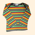 1970s Health-tex Striped Long Sleeve T Shirt ~ Youth 6 ~ Bell Sleeve