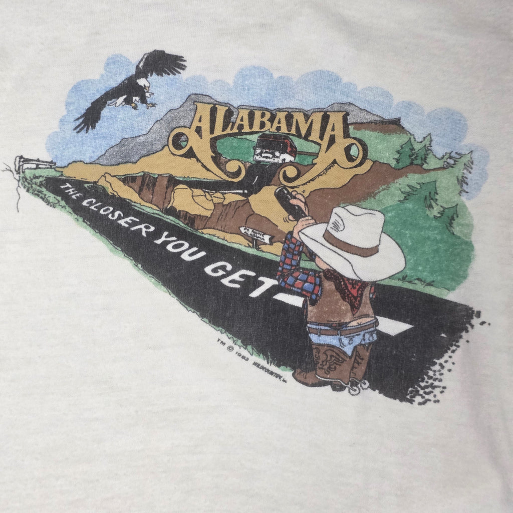 1980s Alabama Long Sleeve Tour T Shirt ~ Youth 6 - 8 ~ 1983 The Closer You Get