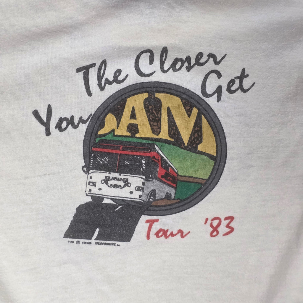 1980s Alabama Long Sleeve Tour T Shirt ~ Youth 6 - 8 ~ 1983 The Closer You Get