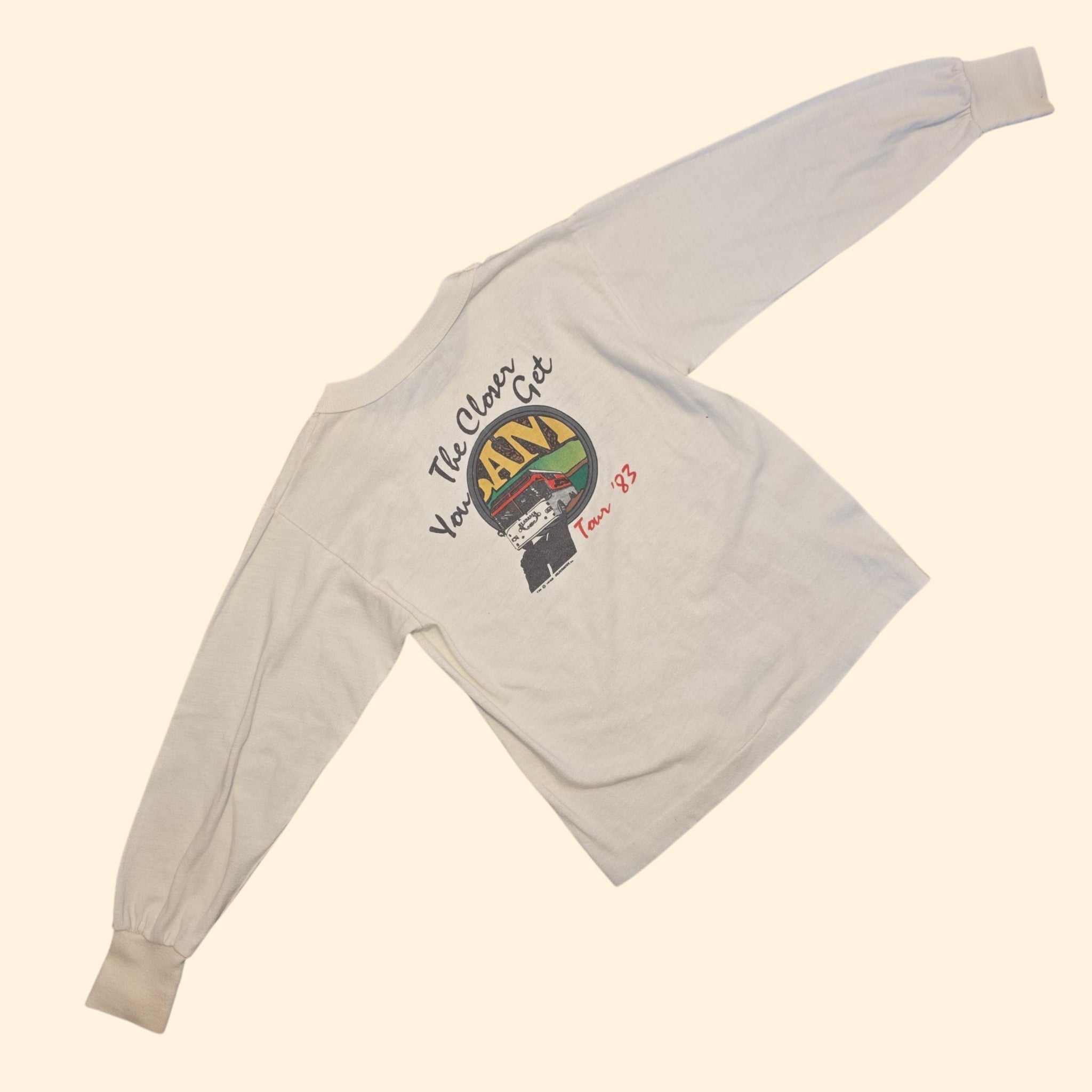1980s Alabama Long Sleeve Tour T Shirt ~ Youth 6 - 8 ~ 1983 The Closer You Get