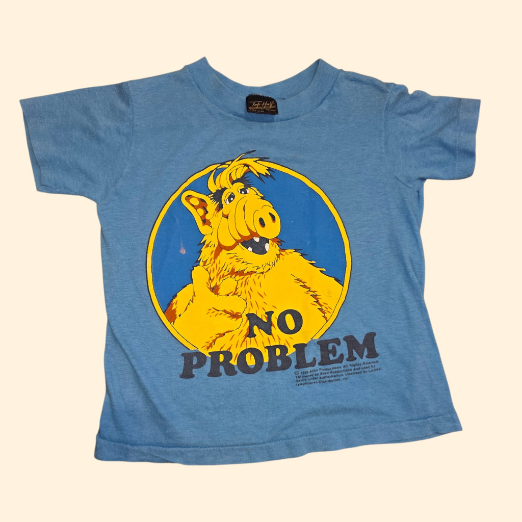 1980s Alf "No Problem" Kid's T Shirt ~ Youth 10/12 ~ Single Stitch
