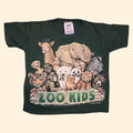 1990s Zoo Kids T Shirt ~ Youth 2/4 ~ Baby Animals